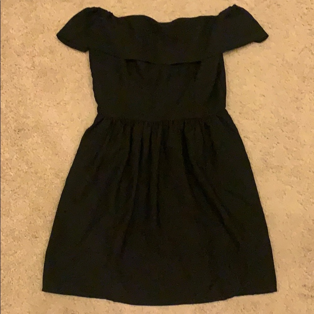 A & F S Black Off-the-shoulder Dress